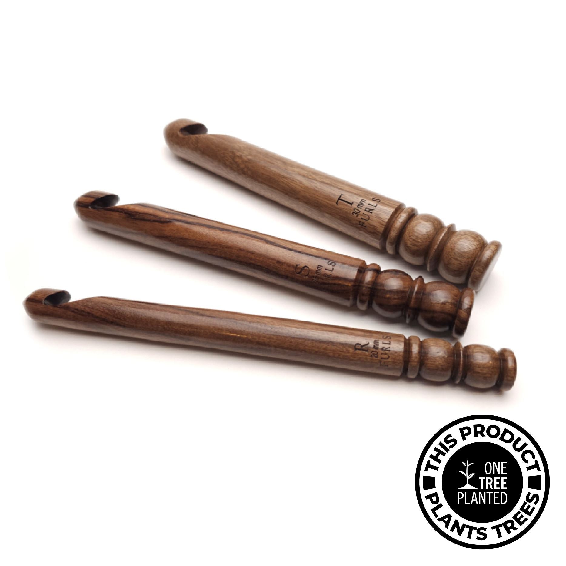 Jumbo Laurel Wood Crochet Hook Jumbo Crochet Hook FurlsCrochet
