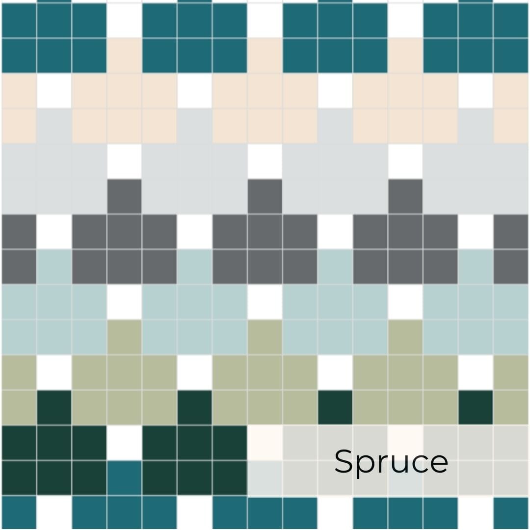 Middle Finger Blanket Wander Kit Wander Pattern Kit FurlsCrochet Spruce Silver Streamline Metal