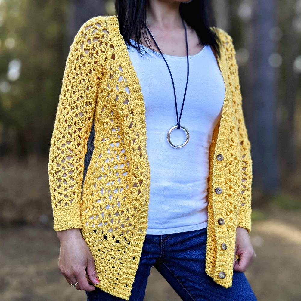 Free Crochet Lace Cardigan Pattern- Addy Cardigan