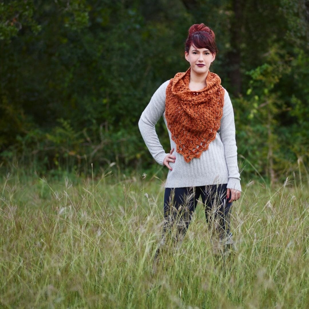 Free Crochet Pattern: Elemental Triangle Cowl