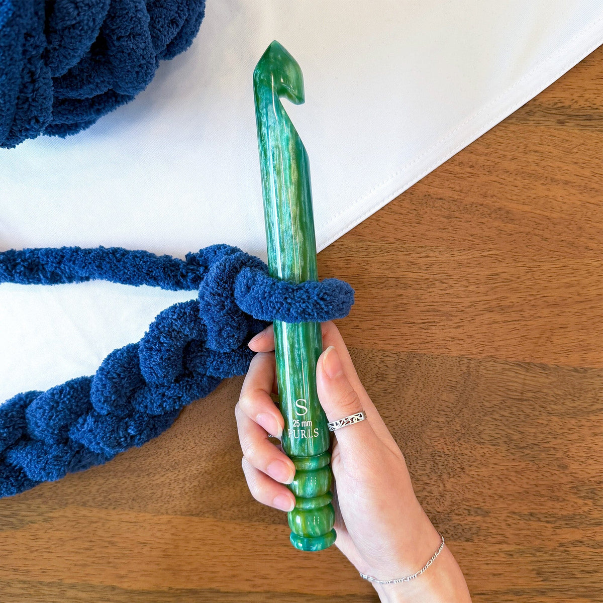 Seagrass Jumbo Resin Crochet Hooks Jumbo Crochet Hook FurlsCrochet 