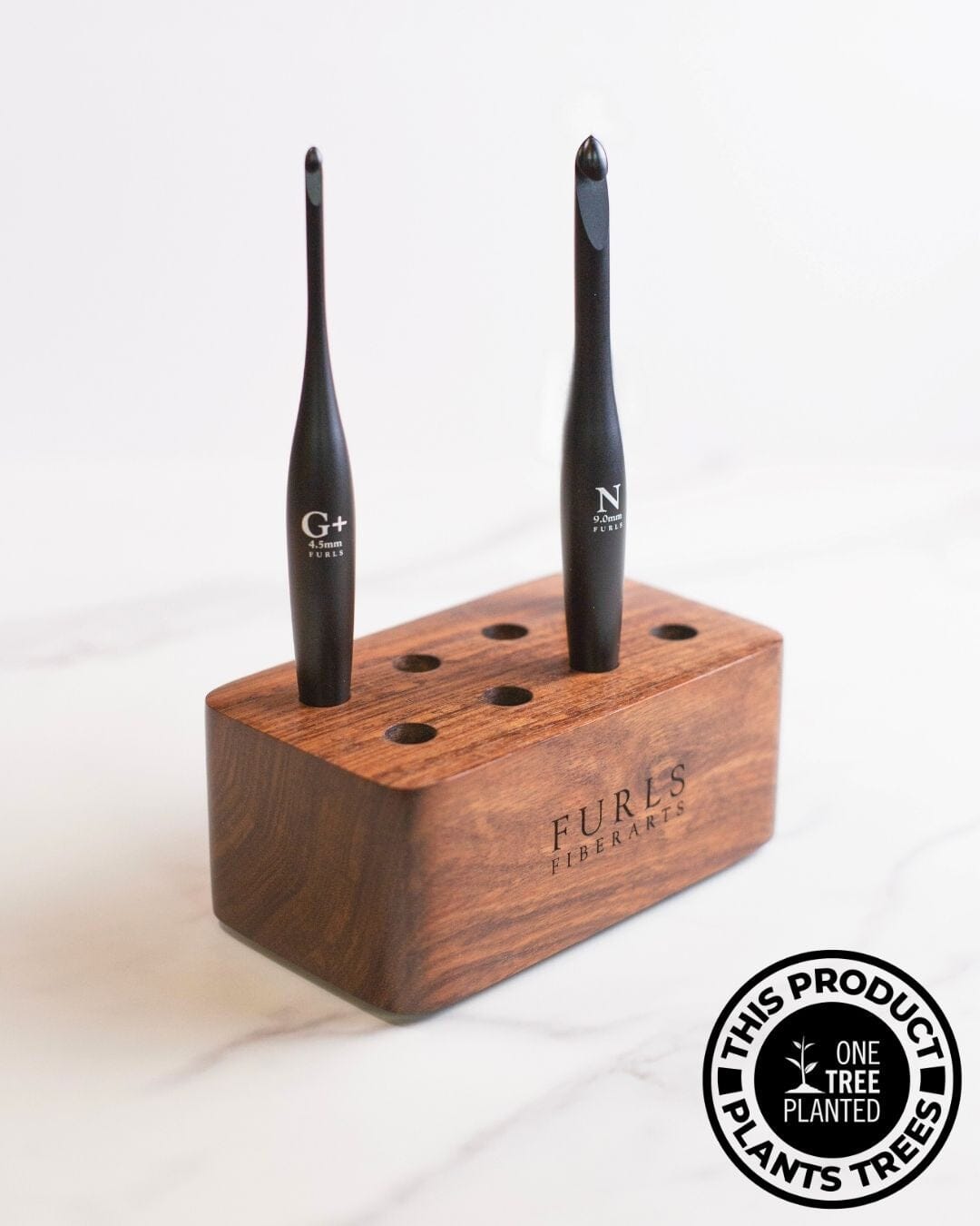 Eight Hook Standing Display in Laurel Storage and Display FurlsCrochet 